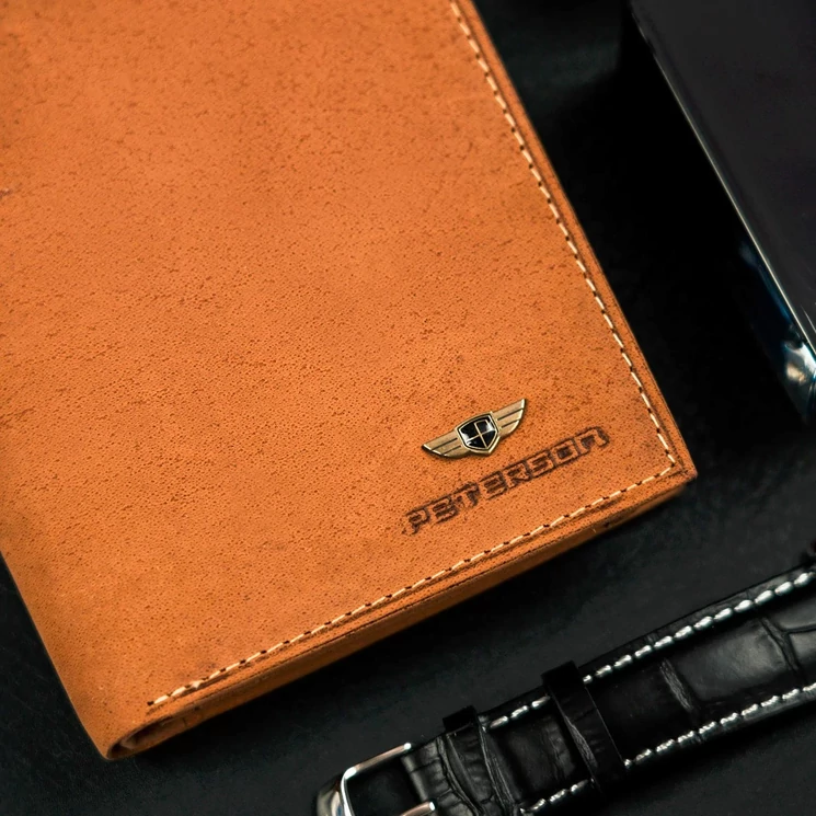 Peterson Valódi bőr Pénztárca