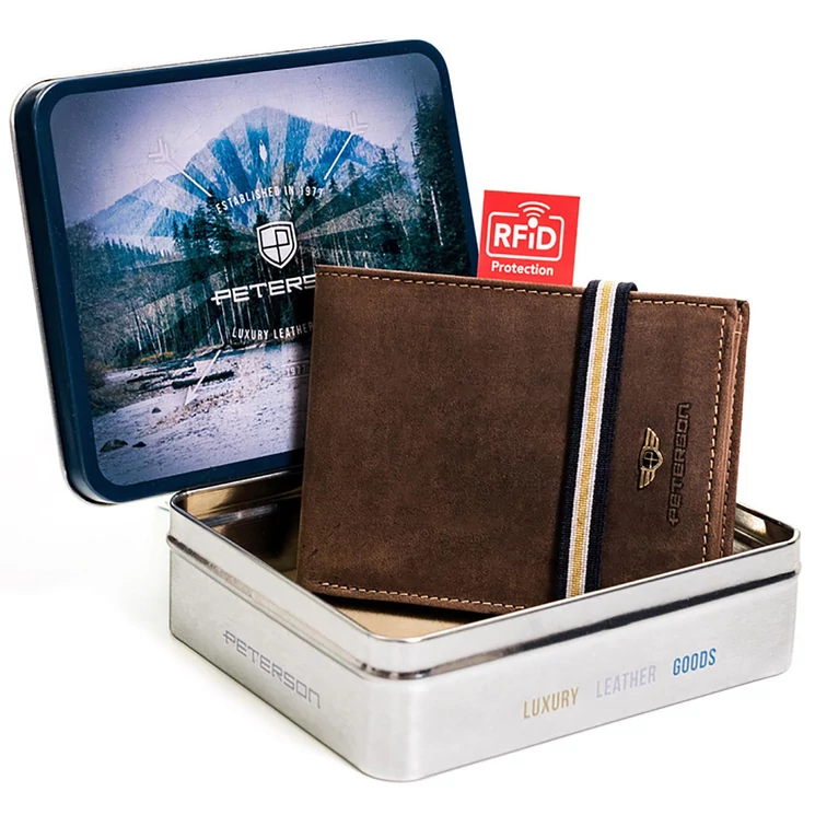 Peterson Valódi bőr Pénztárca