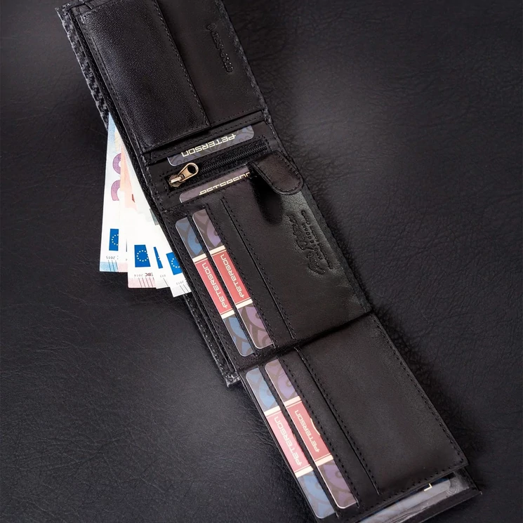 Peterson Valódi bőr Pénztárca