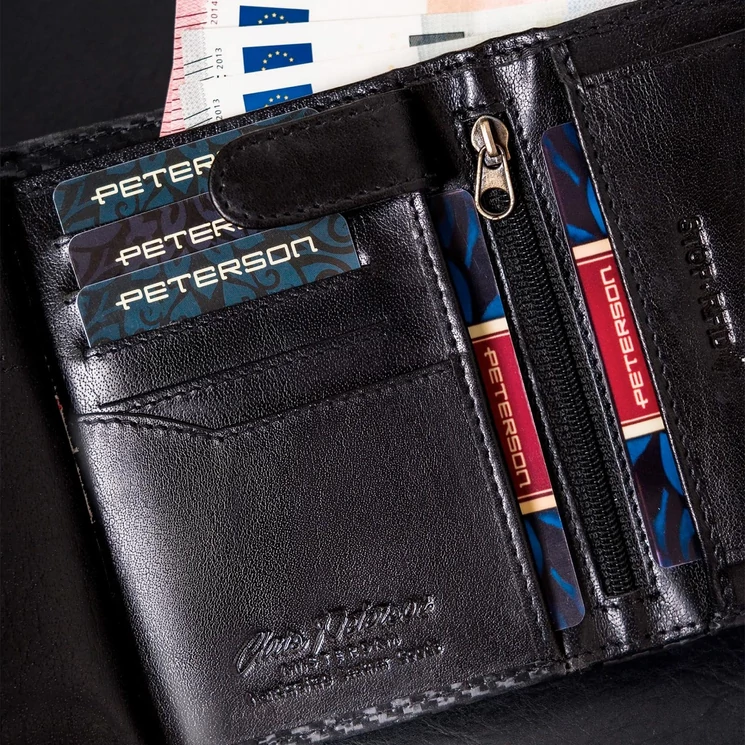 Peterson Valódi bőr Pénztárca