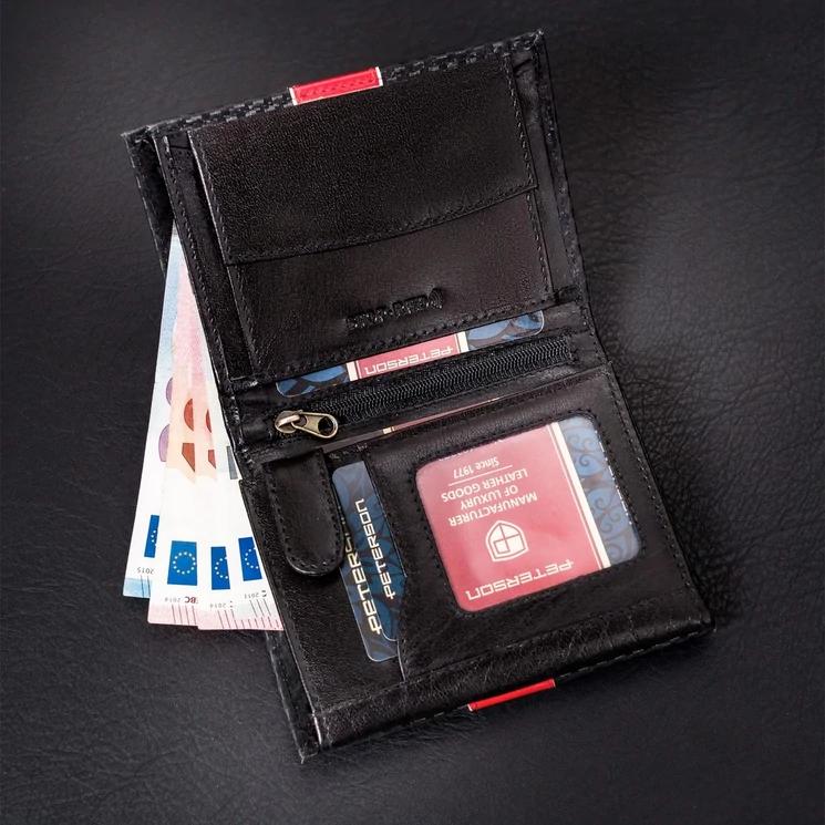 Peterson Valódi bőr Pénztárca