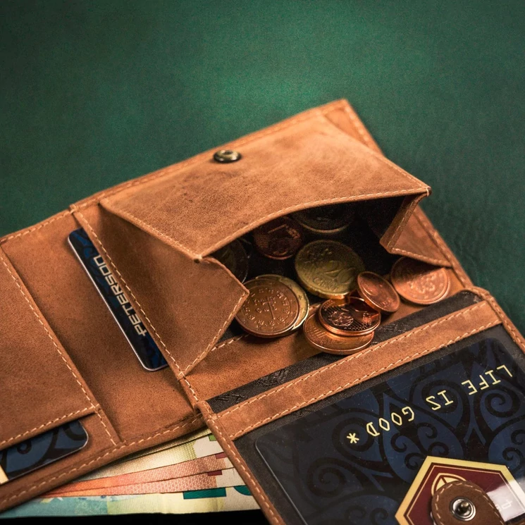 Peterson Valódi bőr Pénztárca