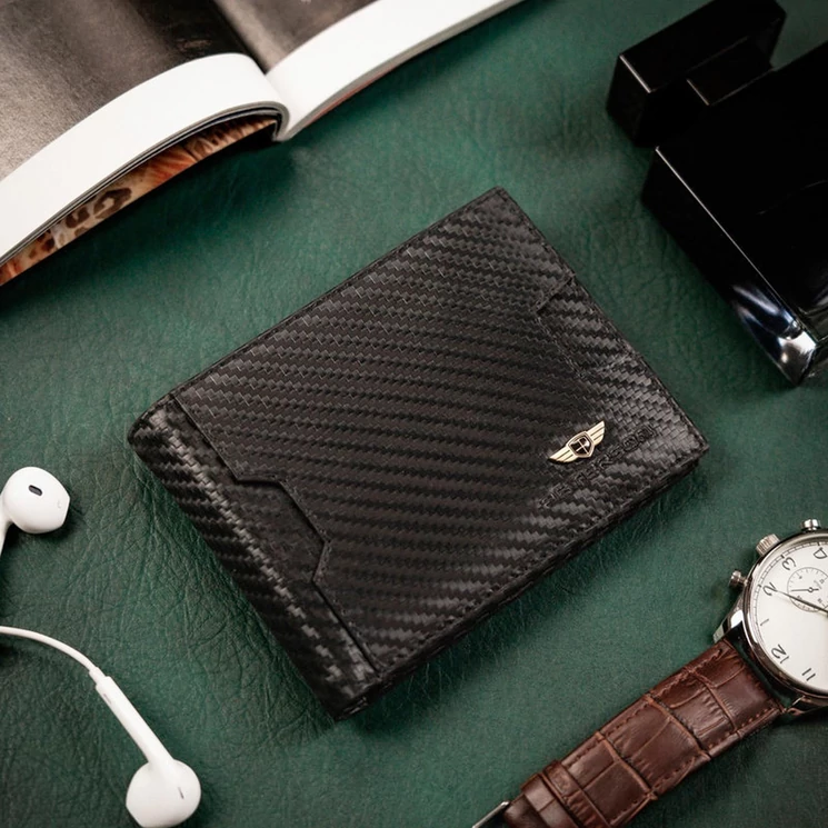 Peterson Valódi bőr Pénztárca RFID védelemmel