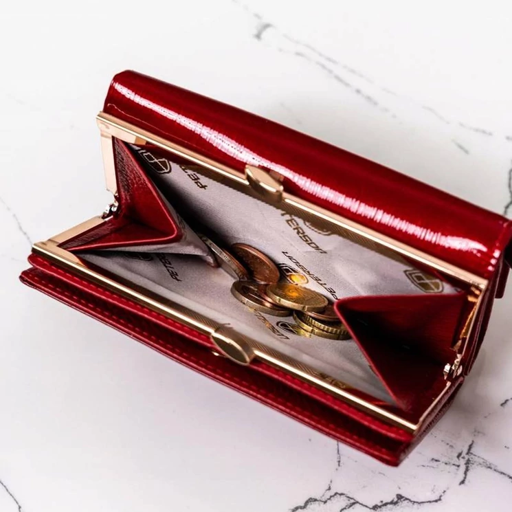 Peterson Valódi bőr Pénztárca