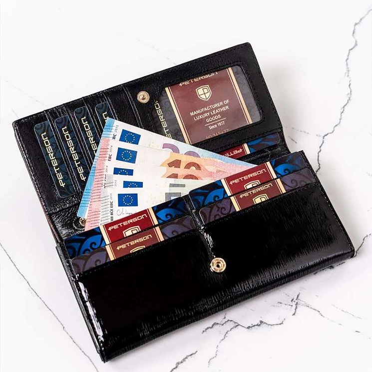 Valódi bőr Pénztárca Piros színben