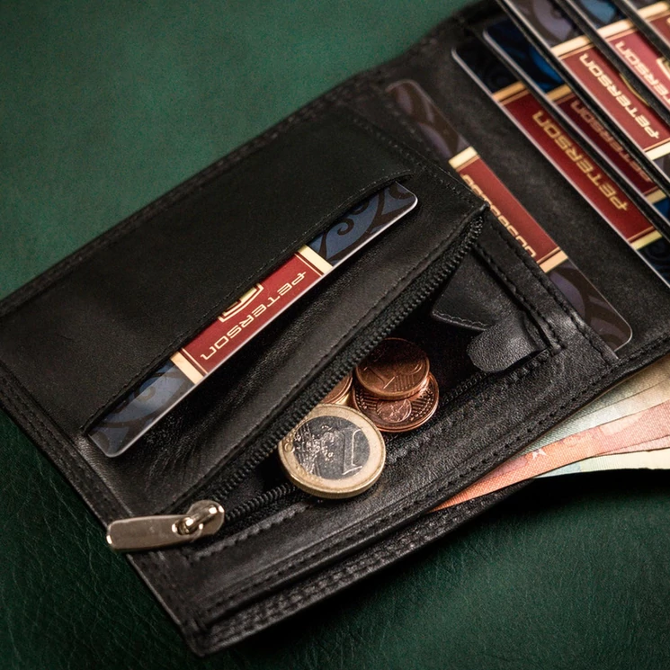 Peterson Valódi bőr Pénztárca