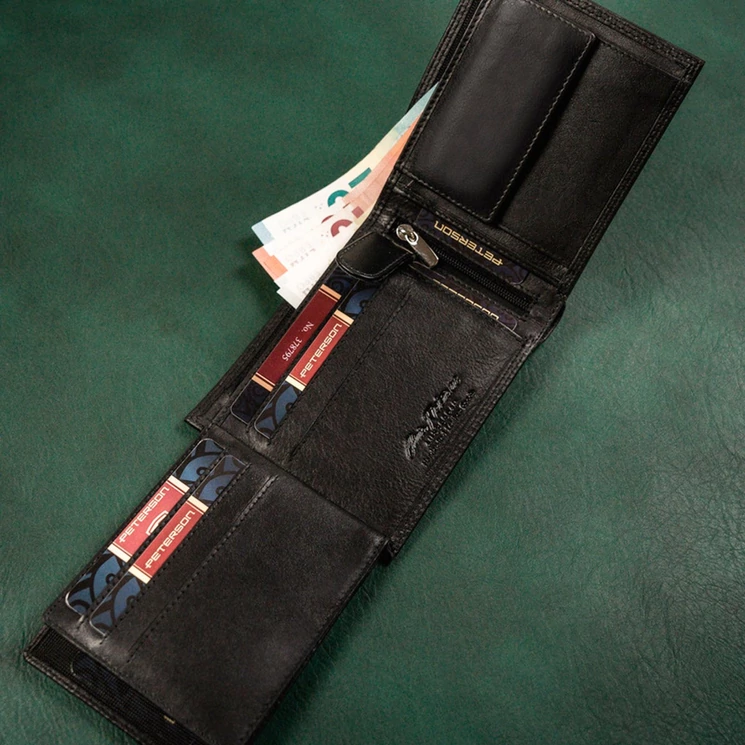 Peterson Valódi bőr Pénztárca