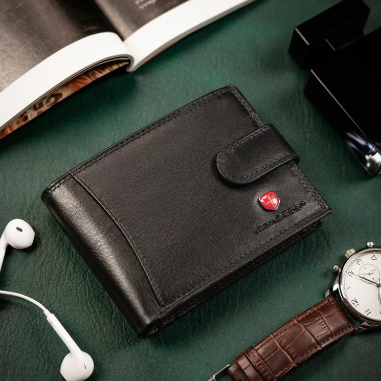 Peterson Valódi bőr Pénztárca