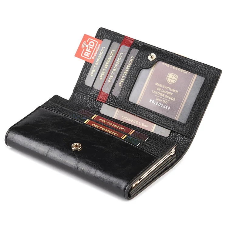 Peterson Valódi bőr Pénztárca