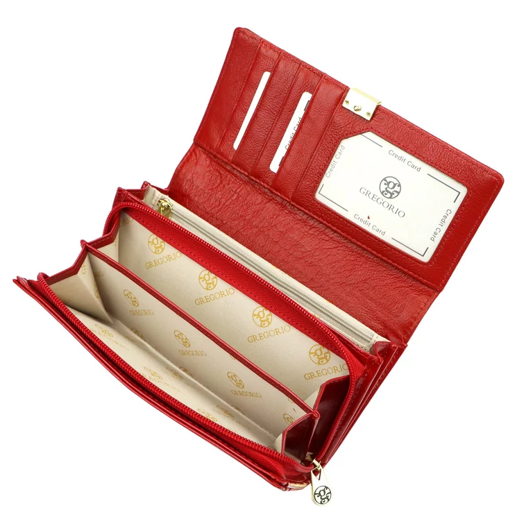 Piros női pénztárca