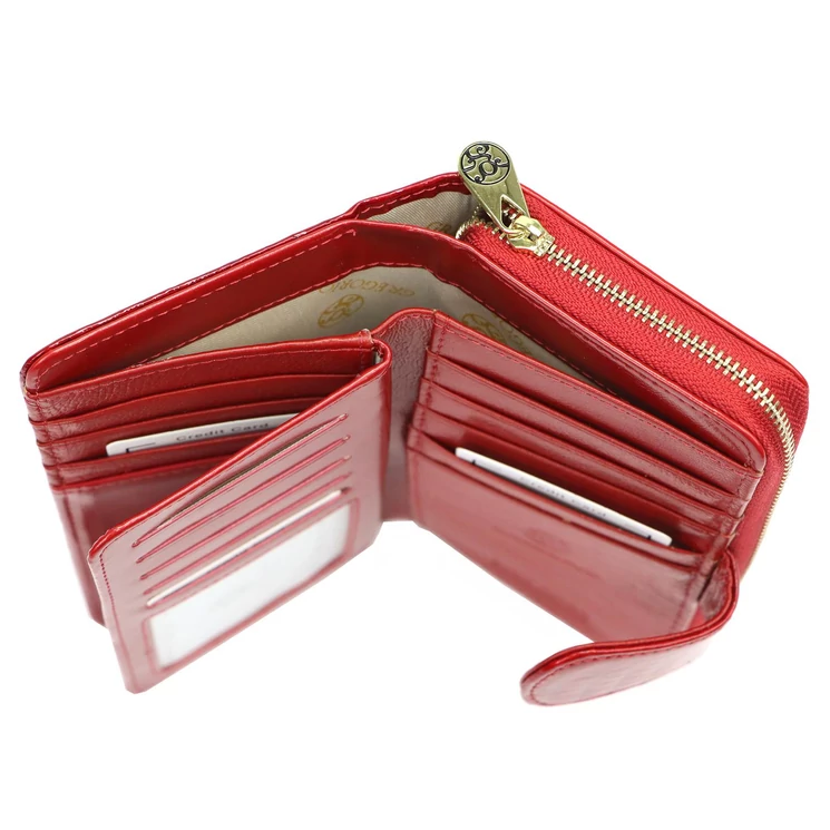 Piros női pénztárca