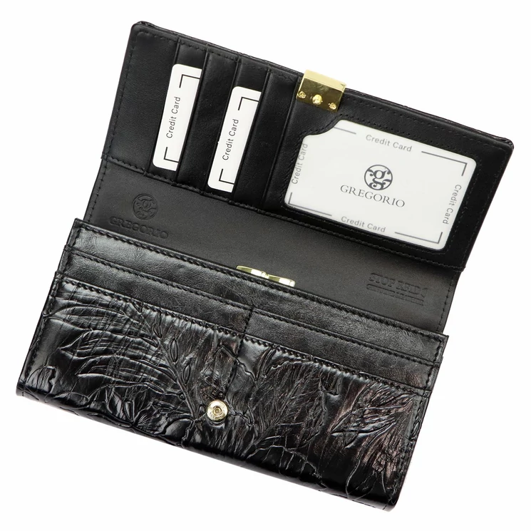 Mintás Pénztárca fekete színben