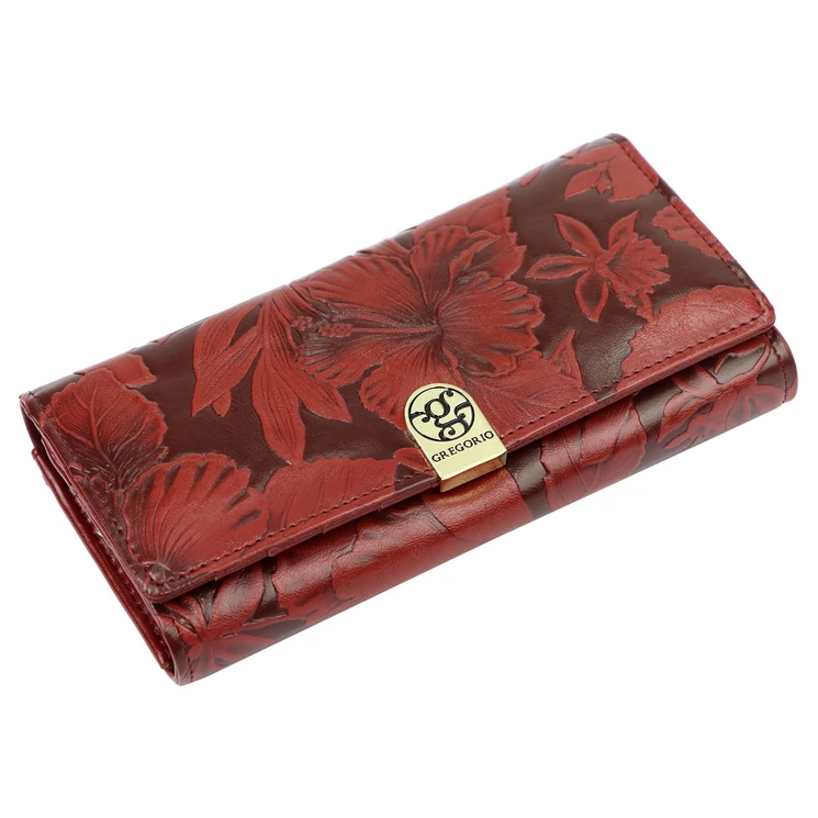 Különleges  Női Valódi bőr Pénztárca piros színben