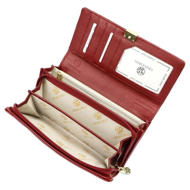 Különleges  Női Valódi bőr Pénztárca piros színben