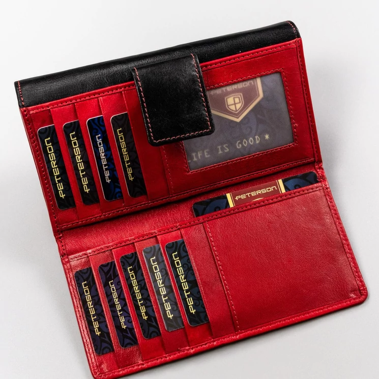 Peterson Valódi bőr Pénztárca