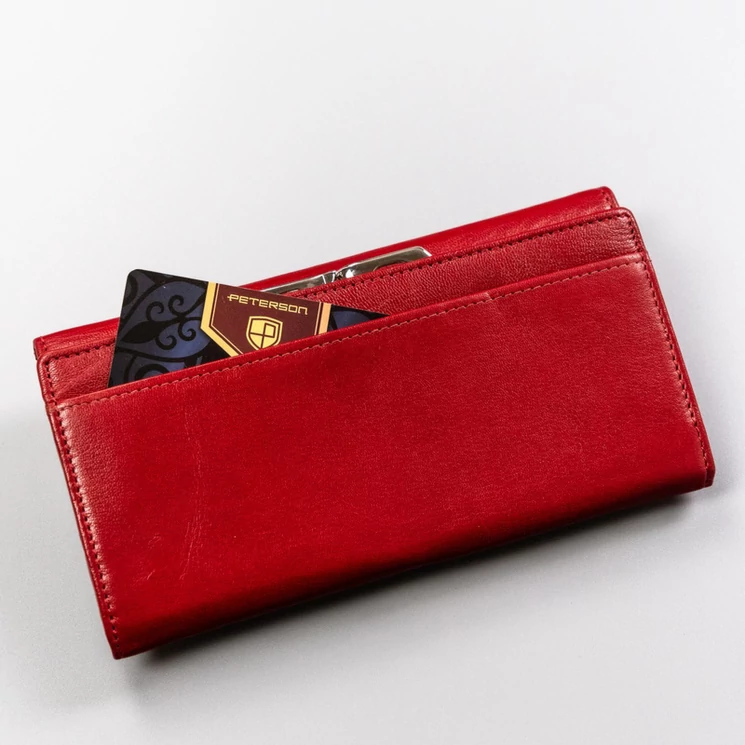 Peterson Valódi bőr Pénztárca
