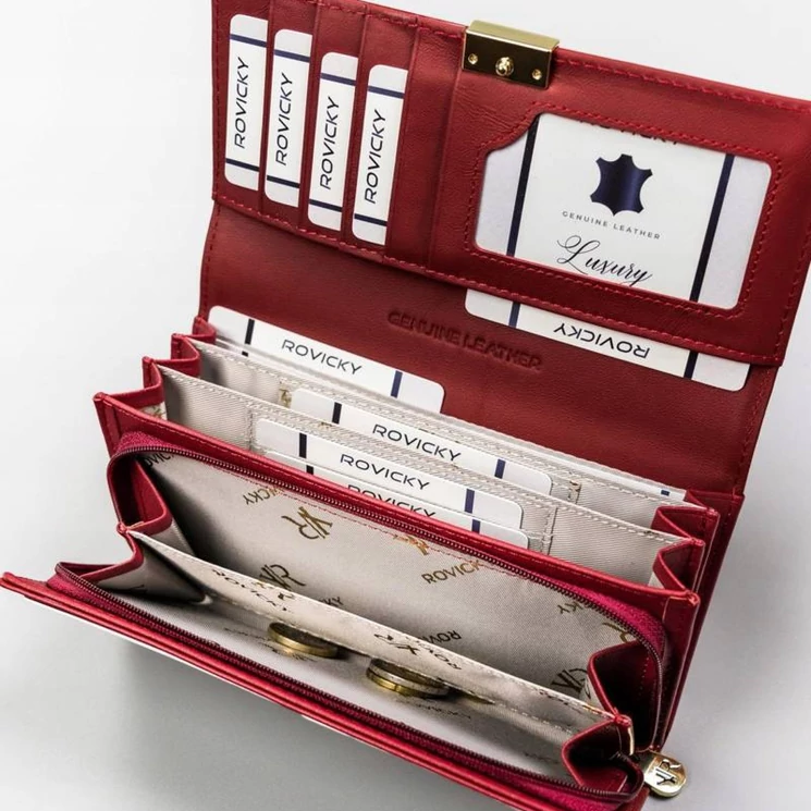 Rovicky Valódi bőr Pénztárca