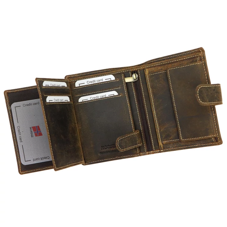 Nordee Valódi bivalybőr férfi Pénztárca