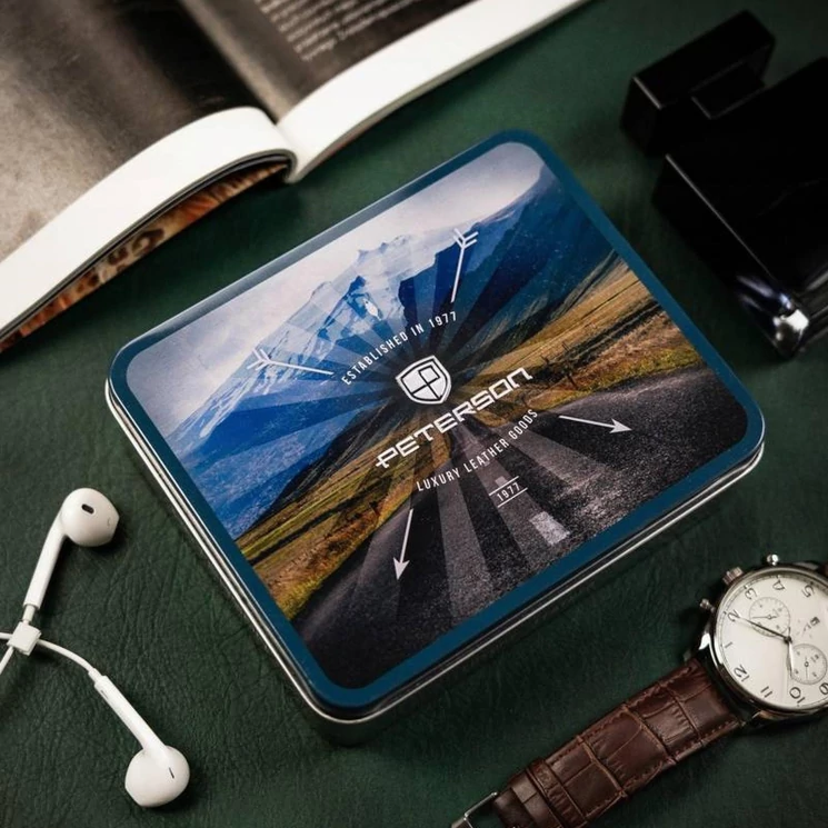 Peterson Valódi bőr Pénztárca