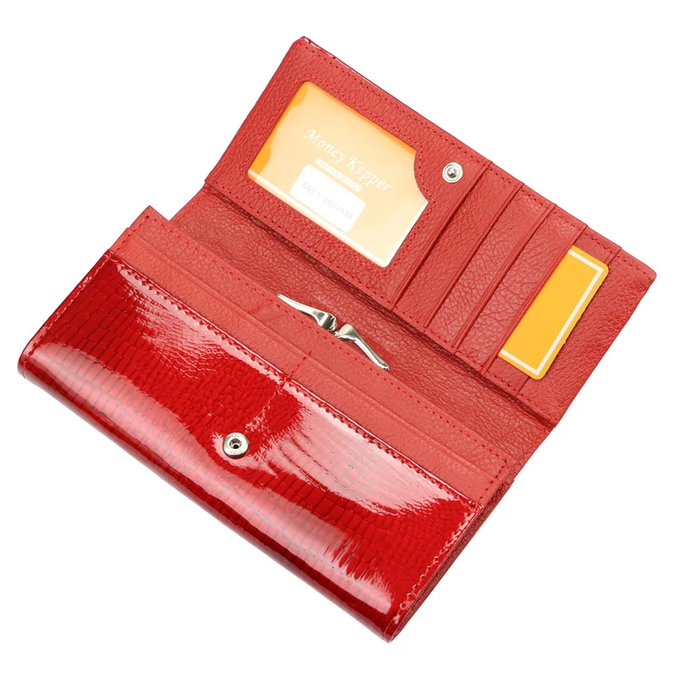 Valódi bőr Pénztárca Piros színben