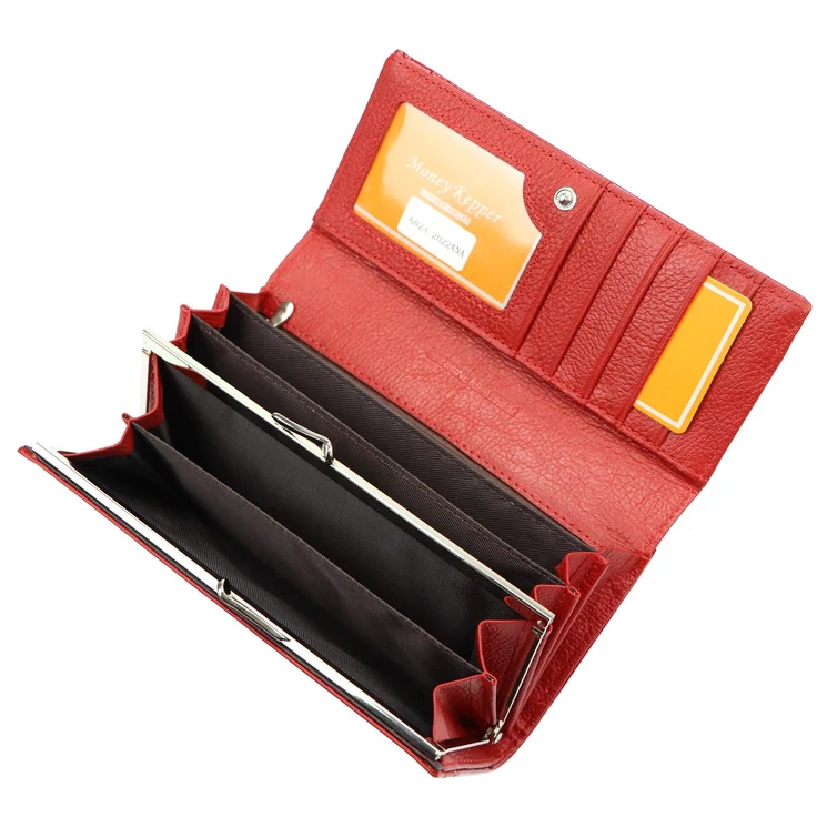 Valódi bőr Pénztárca Piros színben