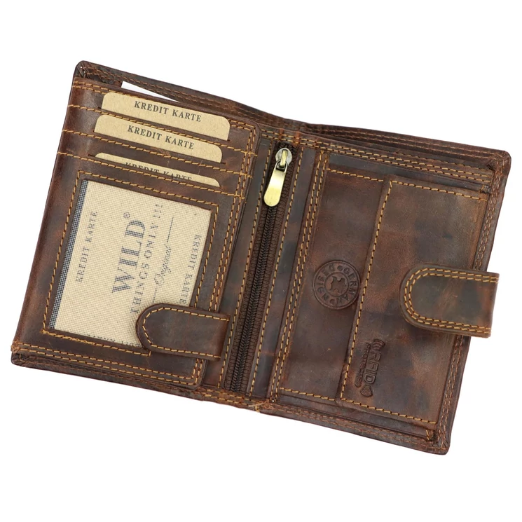 Wild Valódi bőr Pénztárca