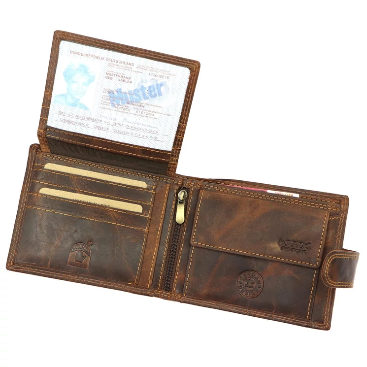 Wild Valódi bőr Pénztárca