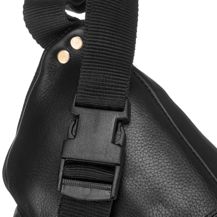 Peterson Valódi bőr övtáska Fekete színben