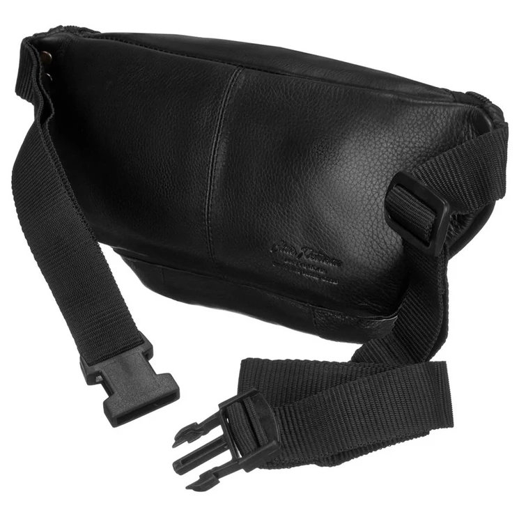 Peterson Valódi bőr övtáska Fekete színben