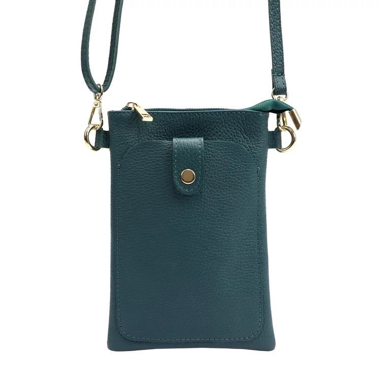 Valódi bőr mobiltartó kistáska