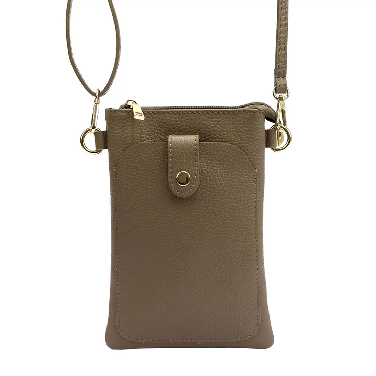 Valódi bőr mobiltartó kistáska