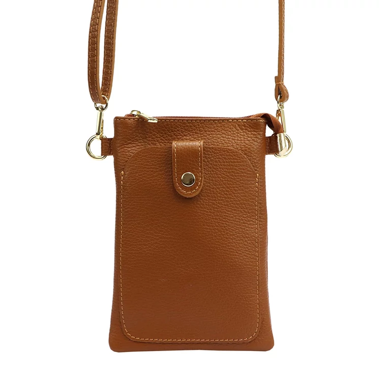 Valódi bőr mobiltartó kistáska