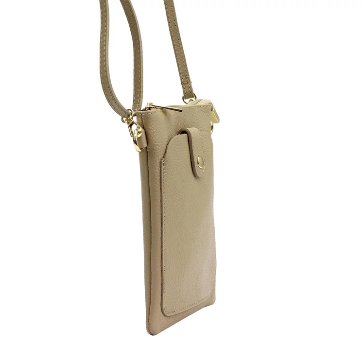 Valódi bőr mobiltartó kistáska