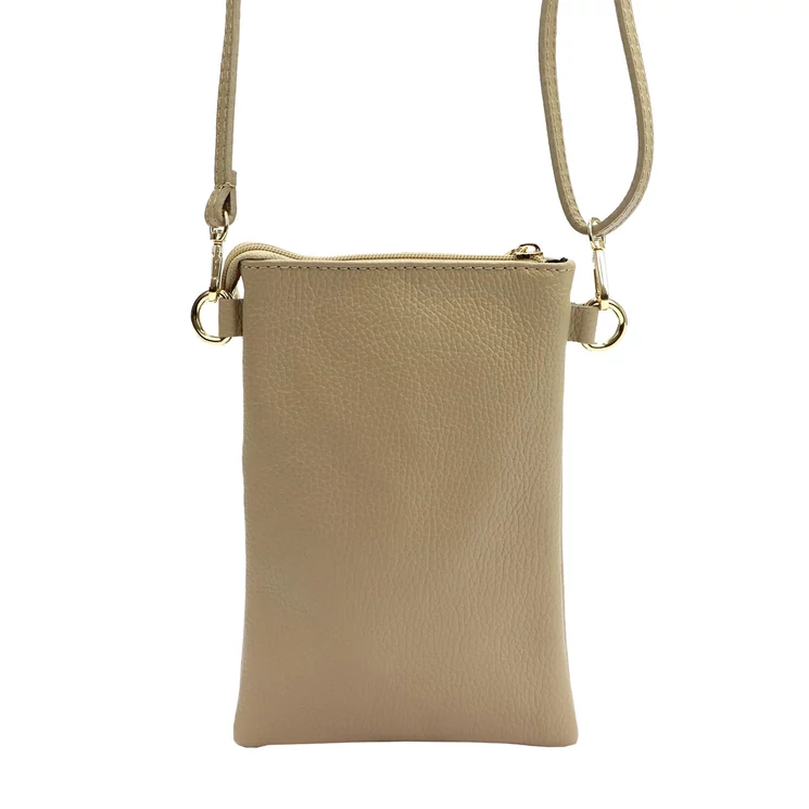 Valódi bőr mobiltartó kistáska