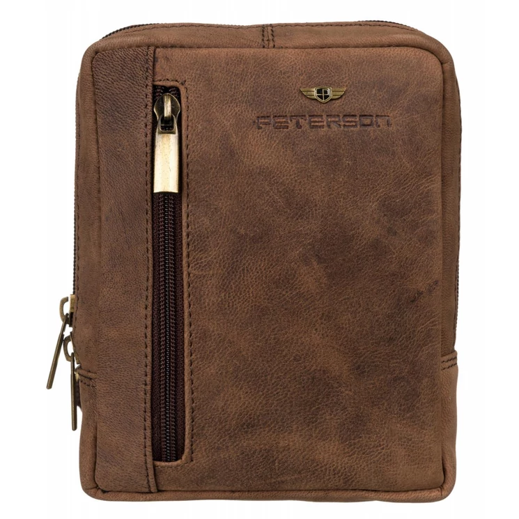 Peterson Valódi bőr Válltáska