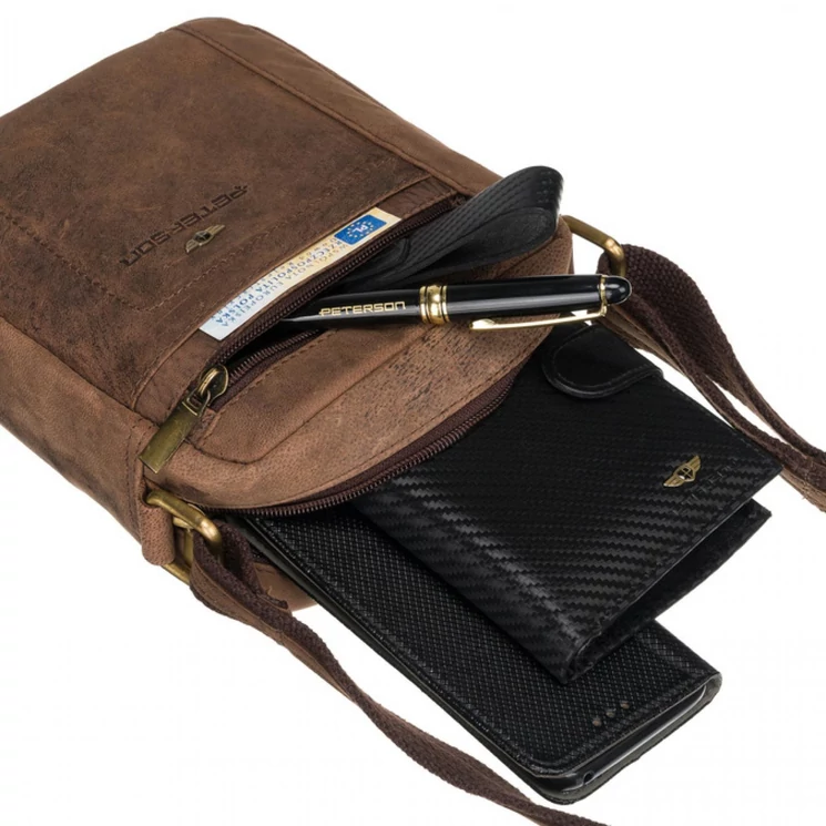 Peterson Valódi bőr Válltáska