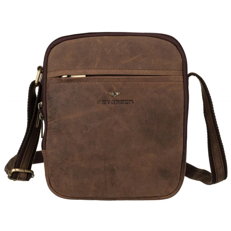 Peterson Valódi bőr Válltáska