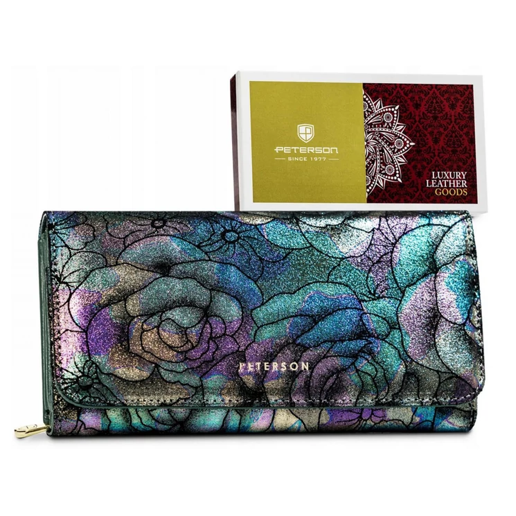 Peterson Valódi bőr Pénztárca
