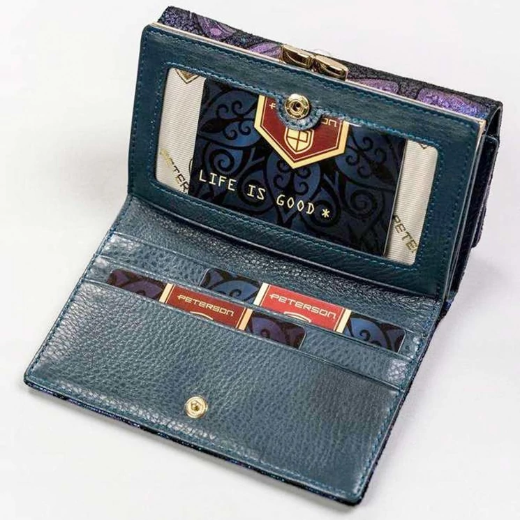 Peterson Valódi bőr Pénztárca