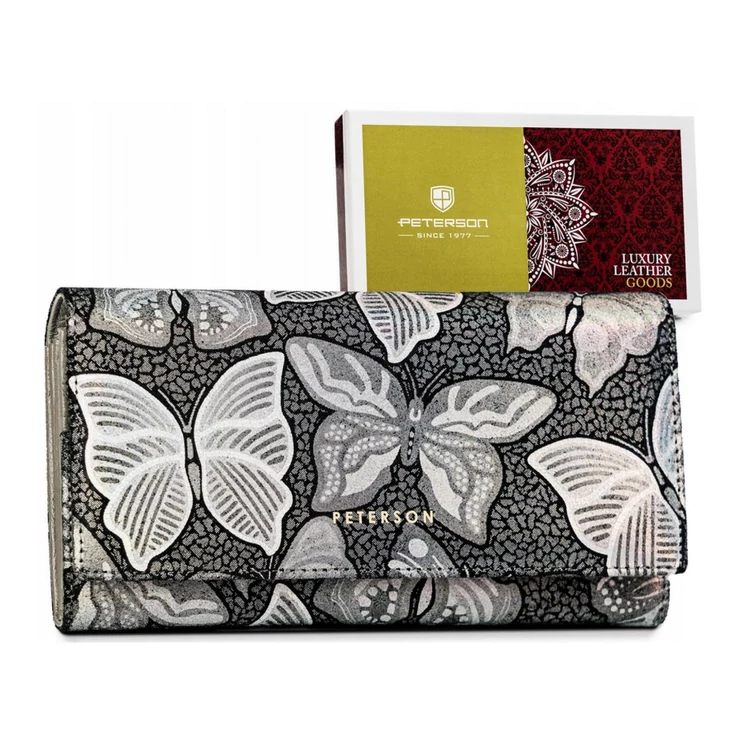 Peterson Valódi bőr Pénztárca
