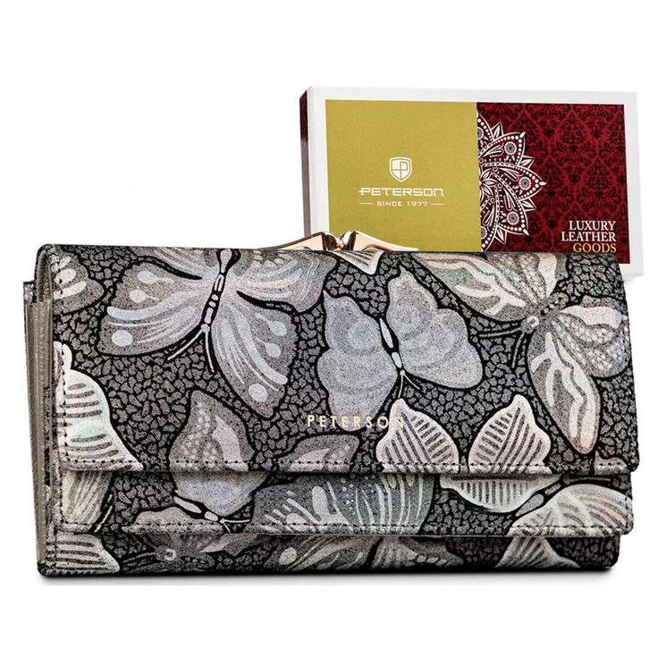 Peterson Valódi bőr Pénztárca