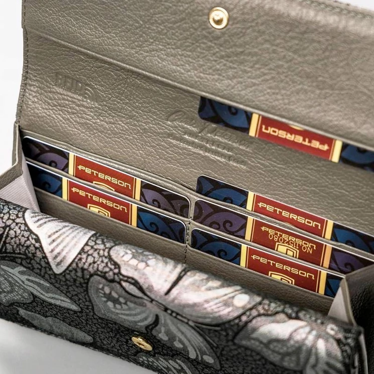 Peterson Valódi bőr Pénztárca