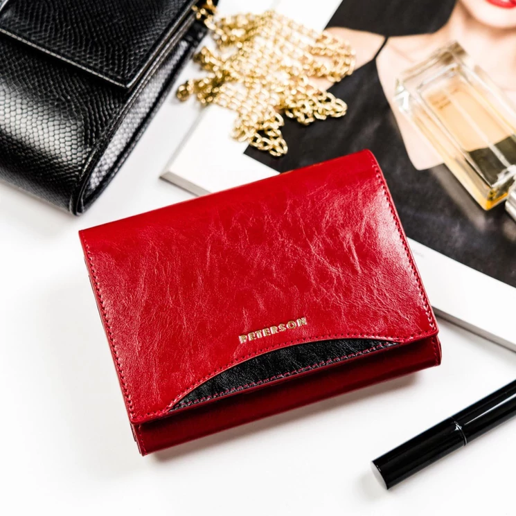 Peterson Valódi bőr Pénztárca