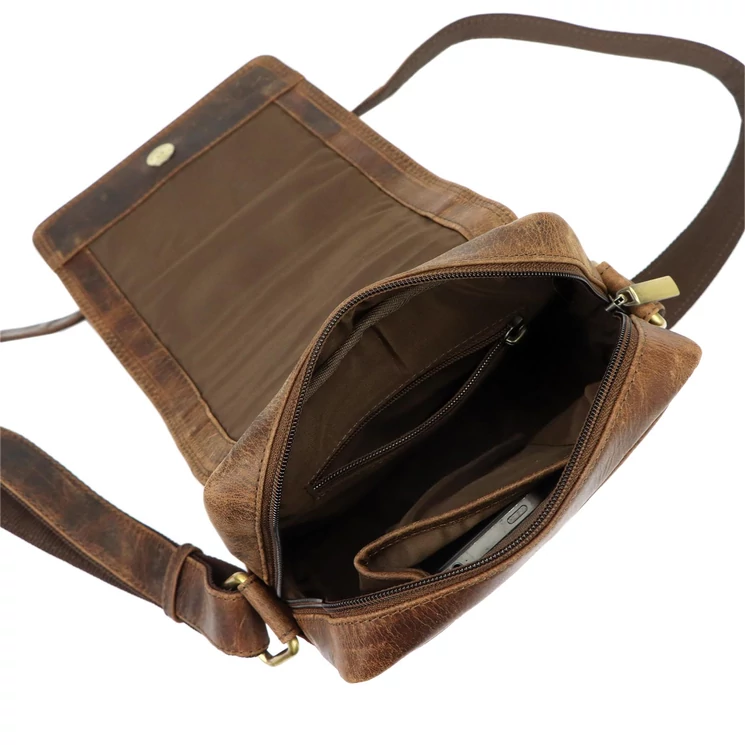 Valódi bőr Férfi Oldaltáska