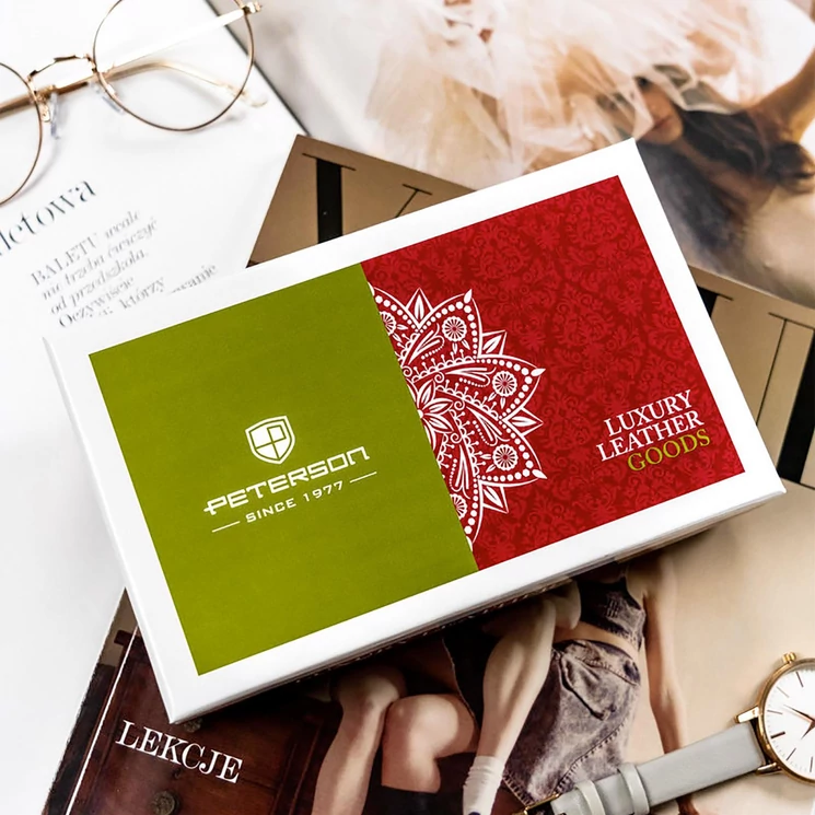 Peterson Valódi bőr Pénztárca