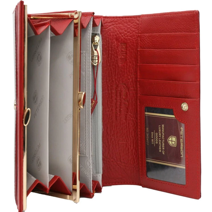 Peterson Valódi bőr Pénztárca