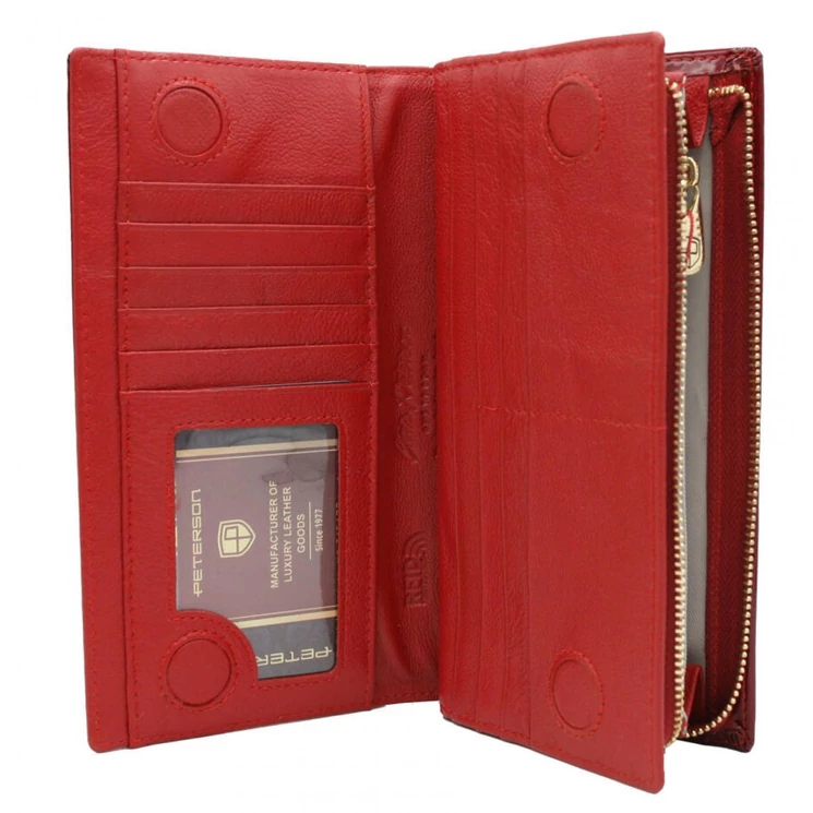Peterson Valódi bőr Pénztárca