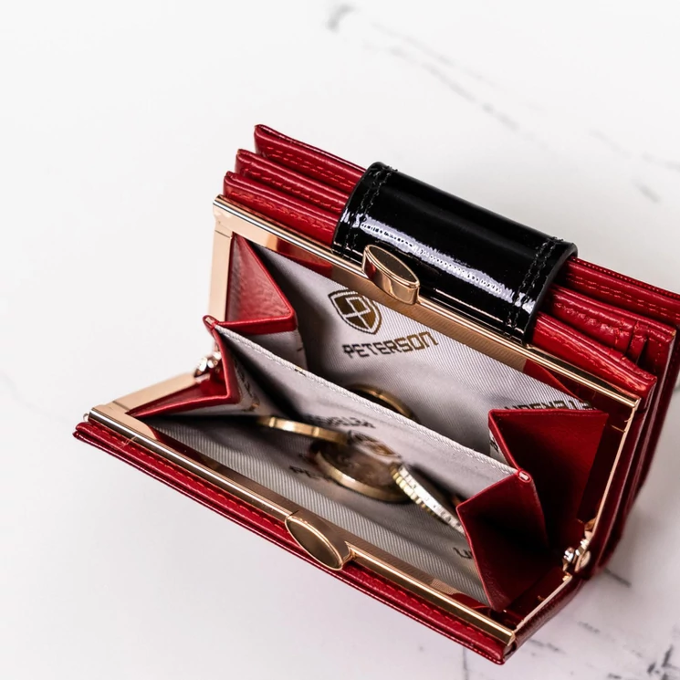 Peterson Valódi bőr Pénztárca