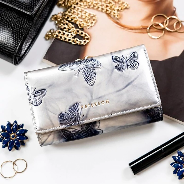 Peterson Valódi bőr Pénztárca