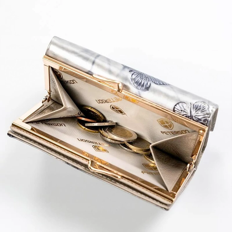 Peterson Valódi bőr Pénztárca